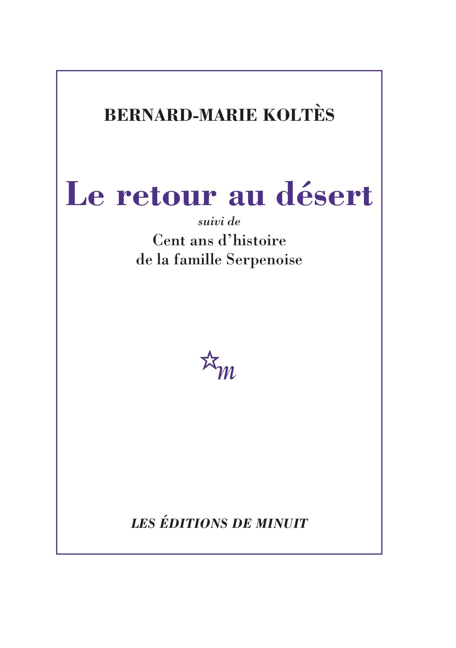 Retour au désert