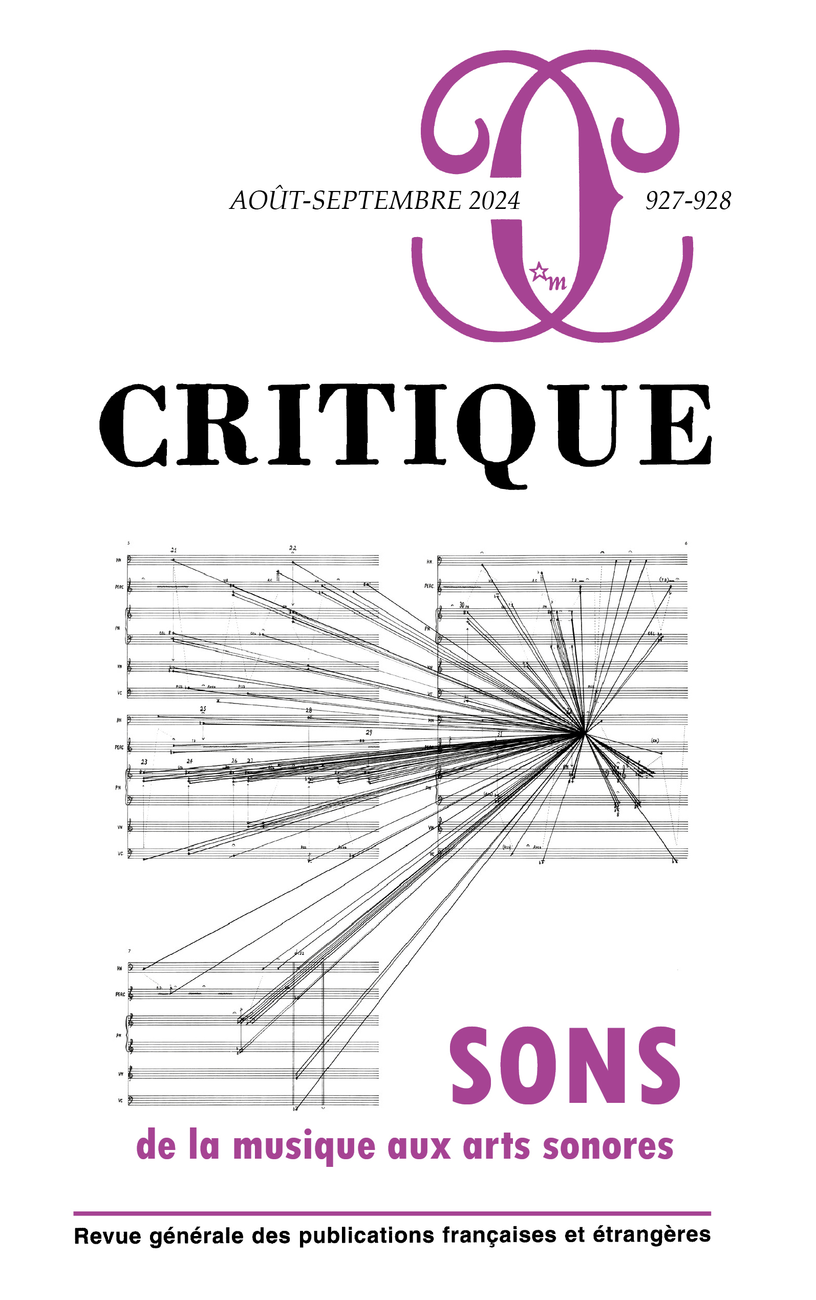Critique 927-928 : Sons. De la musique aux arts sonores