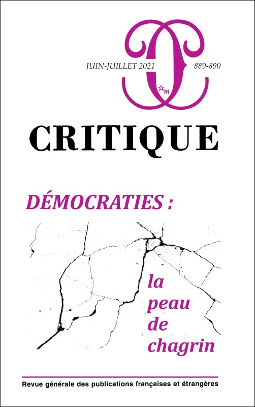 Critique 889-890 Démocraties : la peau de chagrin