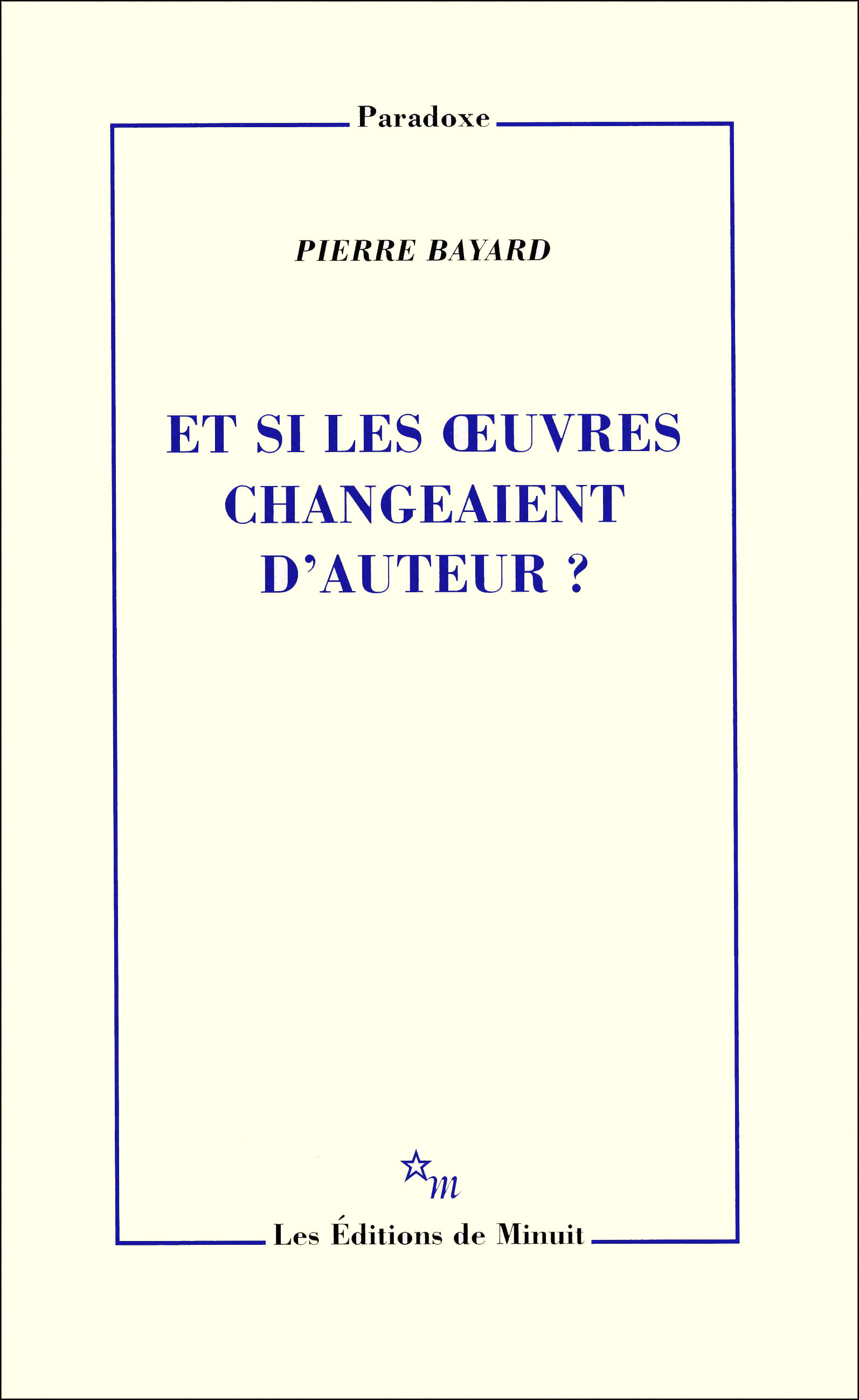 Et si les oeuvres changeaient d'auteur