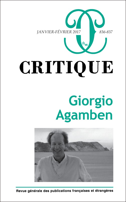 Critique 836-837 Giorgio Agamben