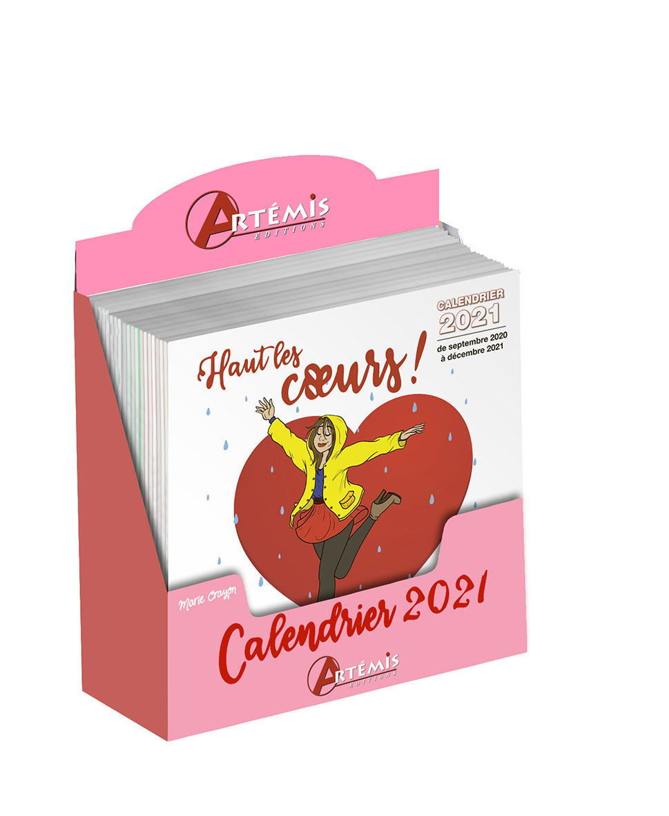 PACK 24 CALENDRIERS HAUT LES COEURS 2021 MARIE CRAYON