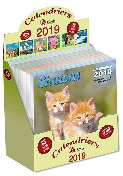 PACK 50 CALENDRIERS 2019