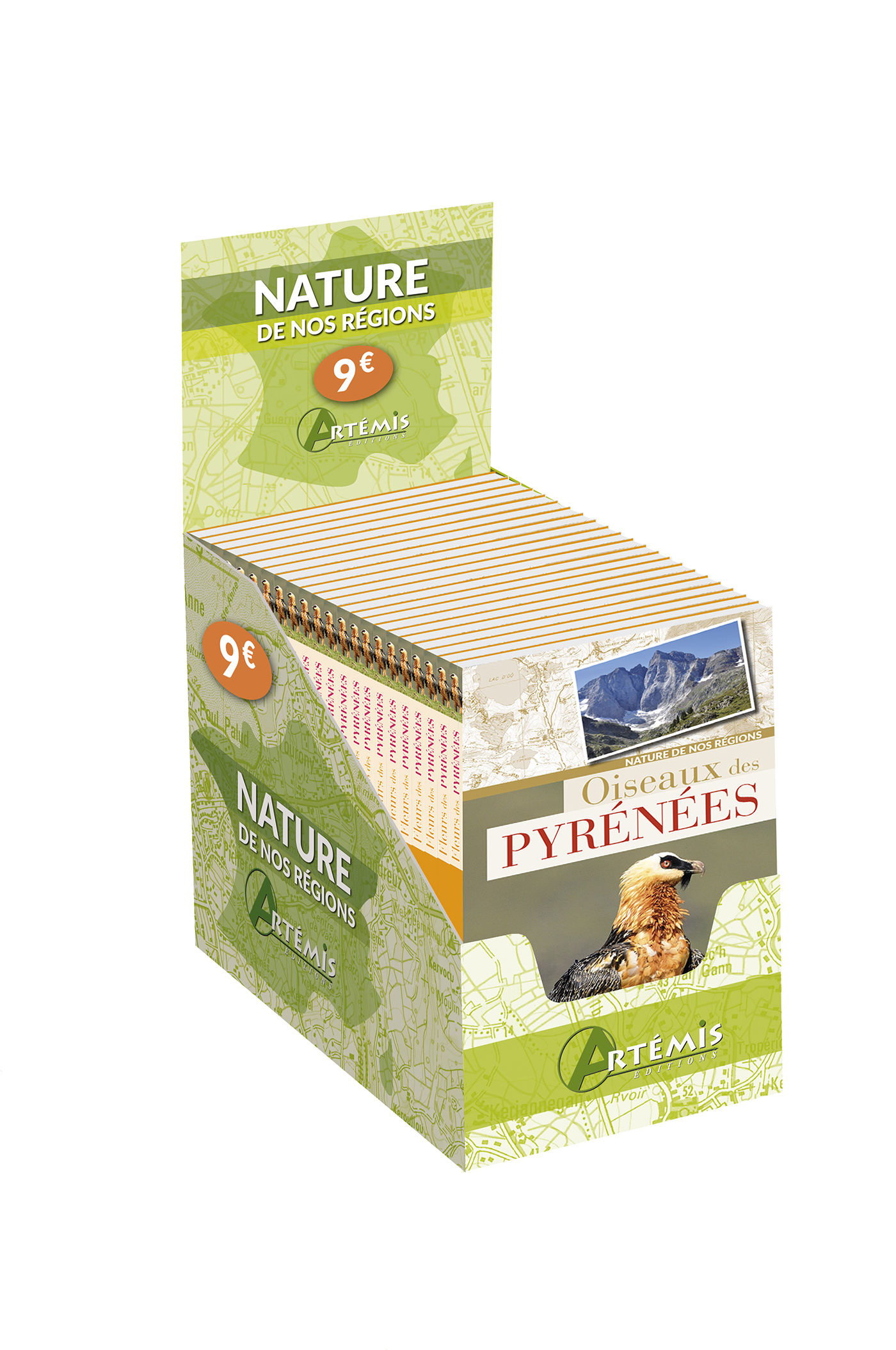 Boite 12 ex - oiseaux des pyrenees