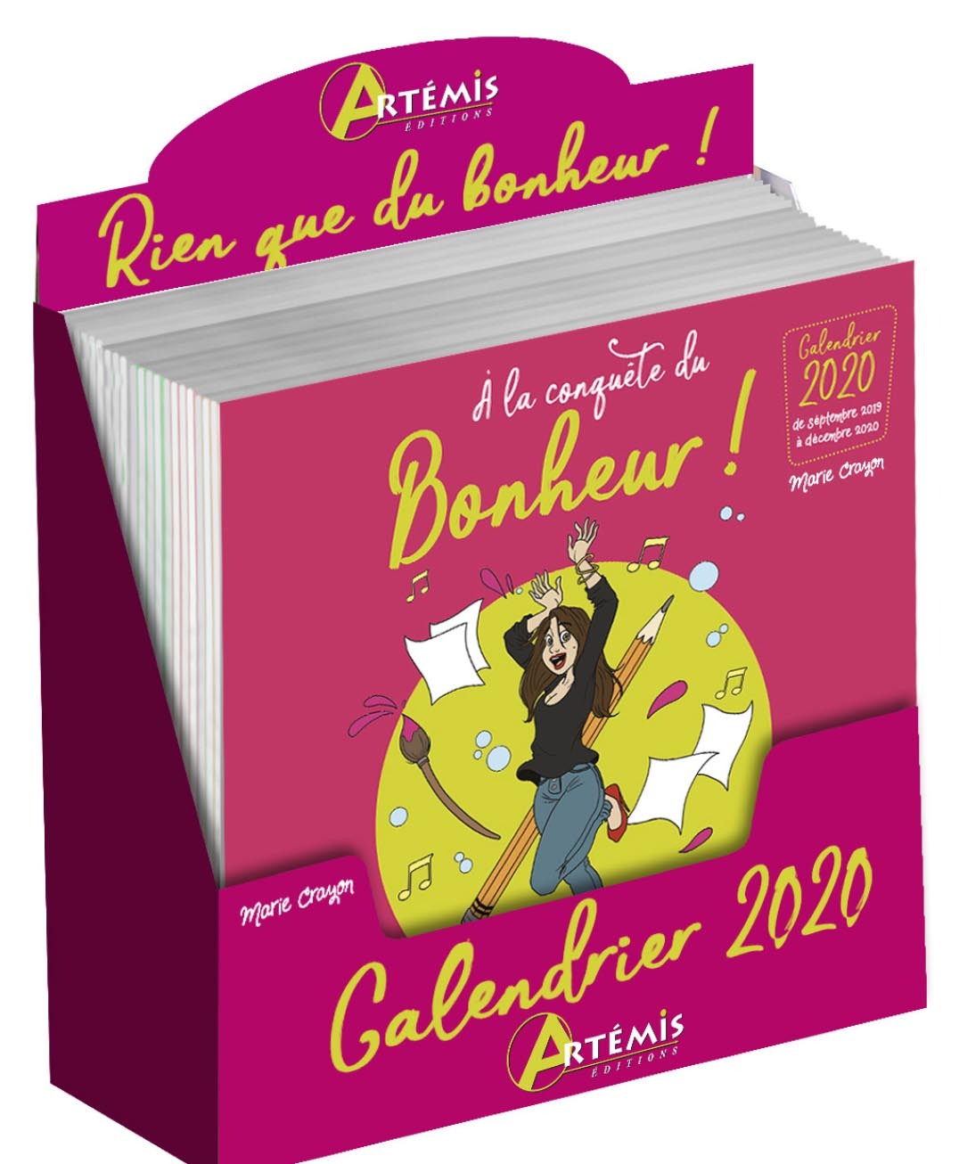 PACK 24 CALENDRIERS A LA CONQUETE DU BONHEUR 2020 PLEIN