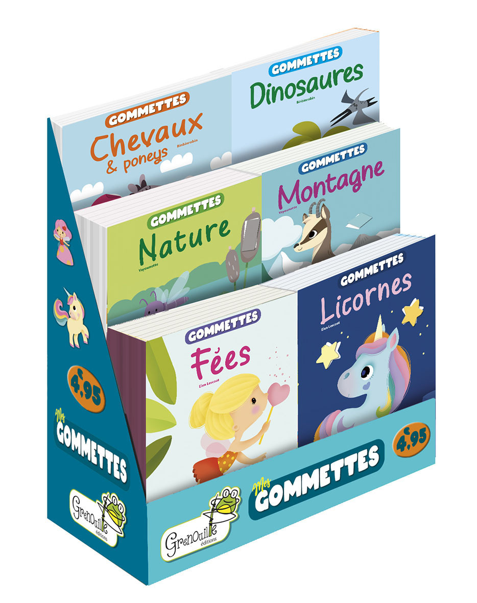 BOITE PLEINE 36 EX MES GOMMETTES (6 EX / TITRE - 6 TITRES)