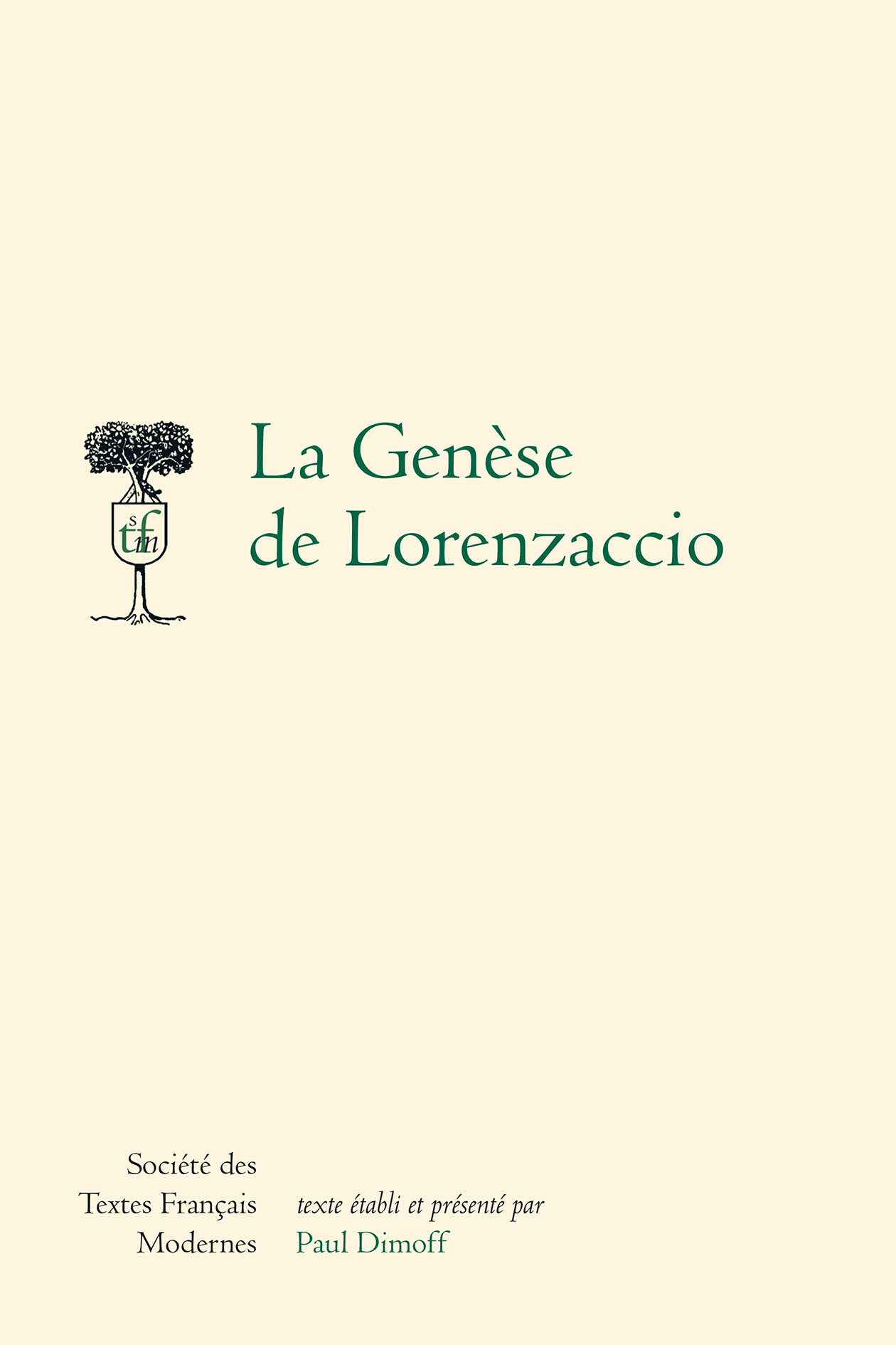 La Genèse de Lorenzaccio