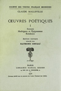 oeuvres poétiques I