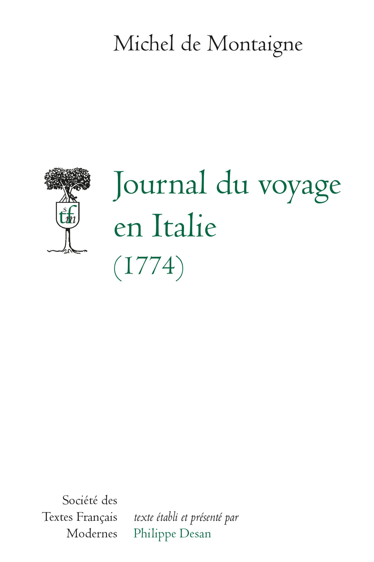 Journal du voyage en Italie