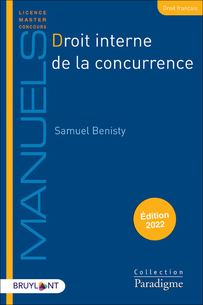 Manuel de droit interne de la concurrence