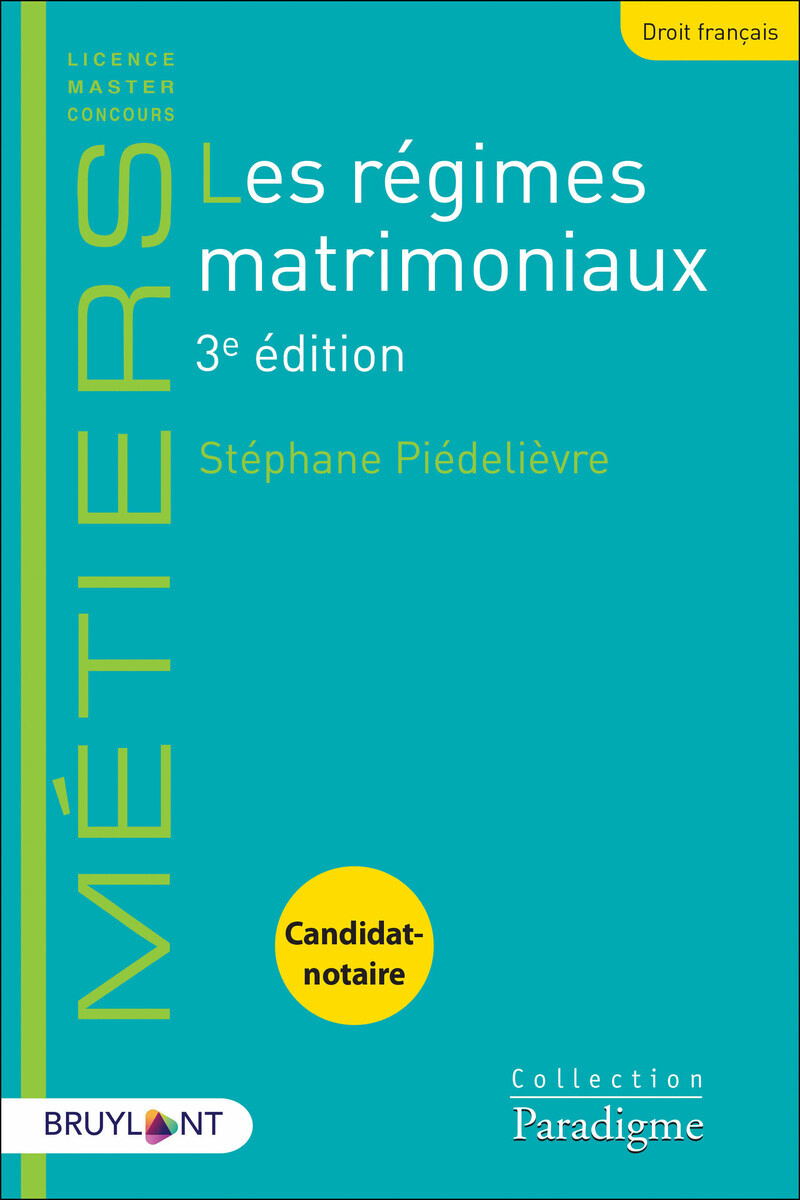 Les régimes matrimoniaux