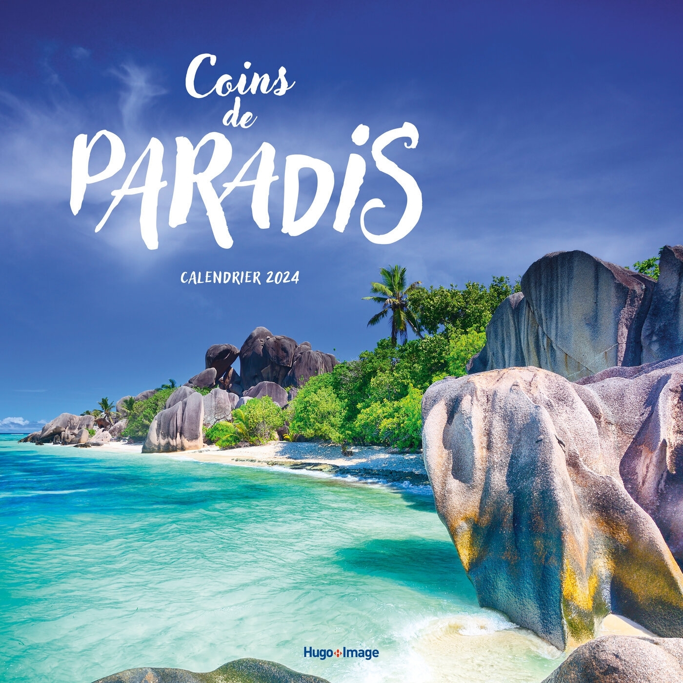 Calendrier mural coins de paradis 2024