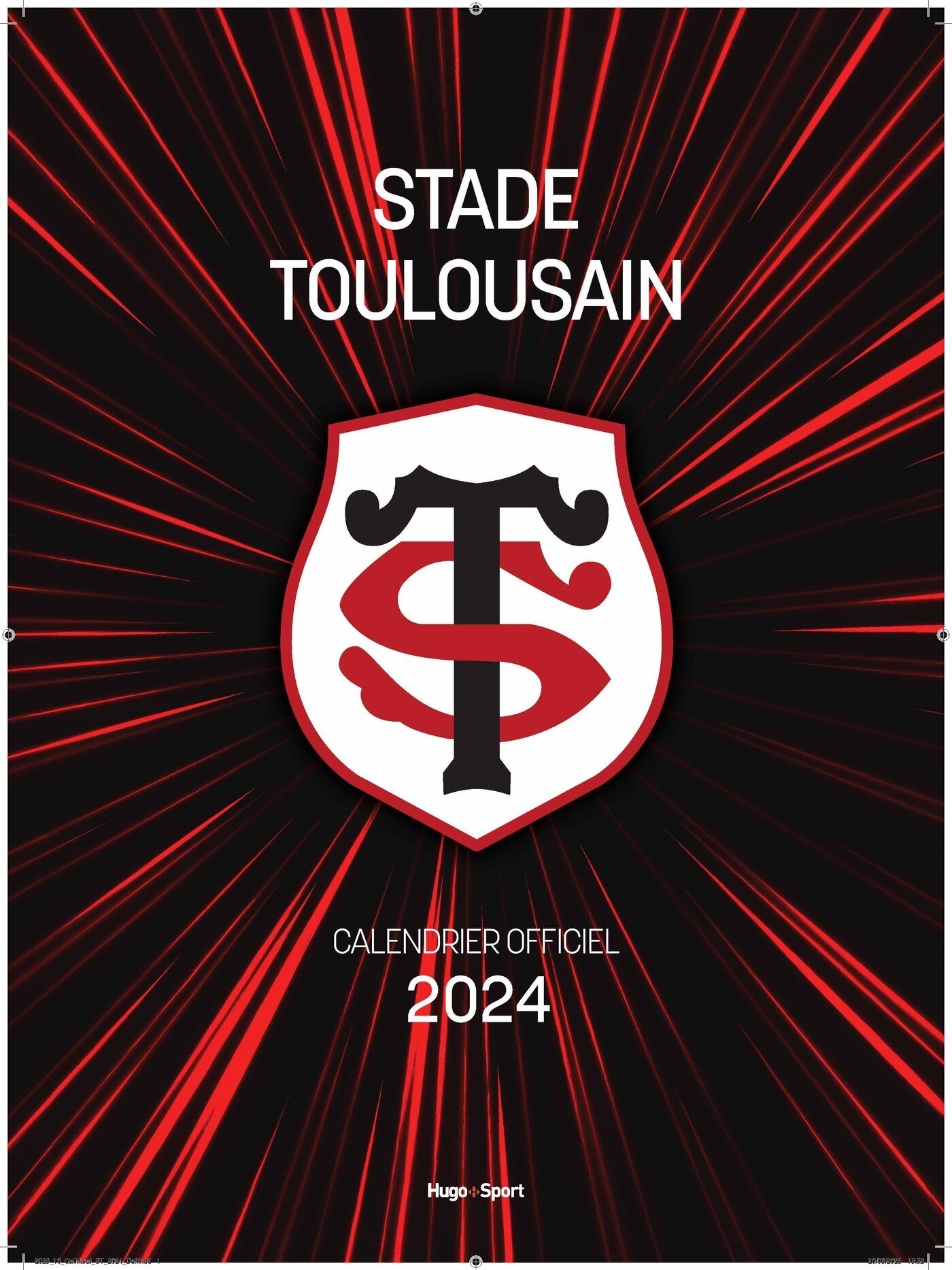 Calendrier mural Stade Toulousain 2024