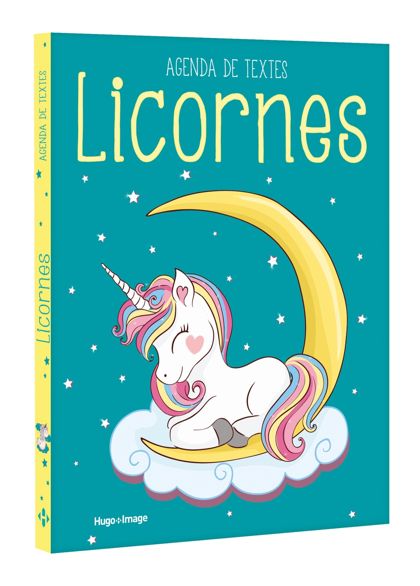 Agenda de texte licornes