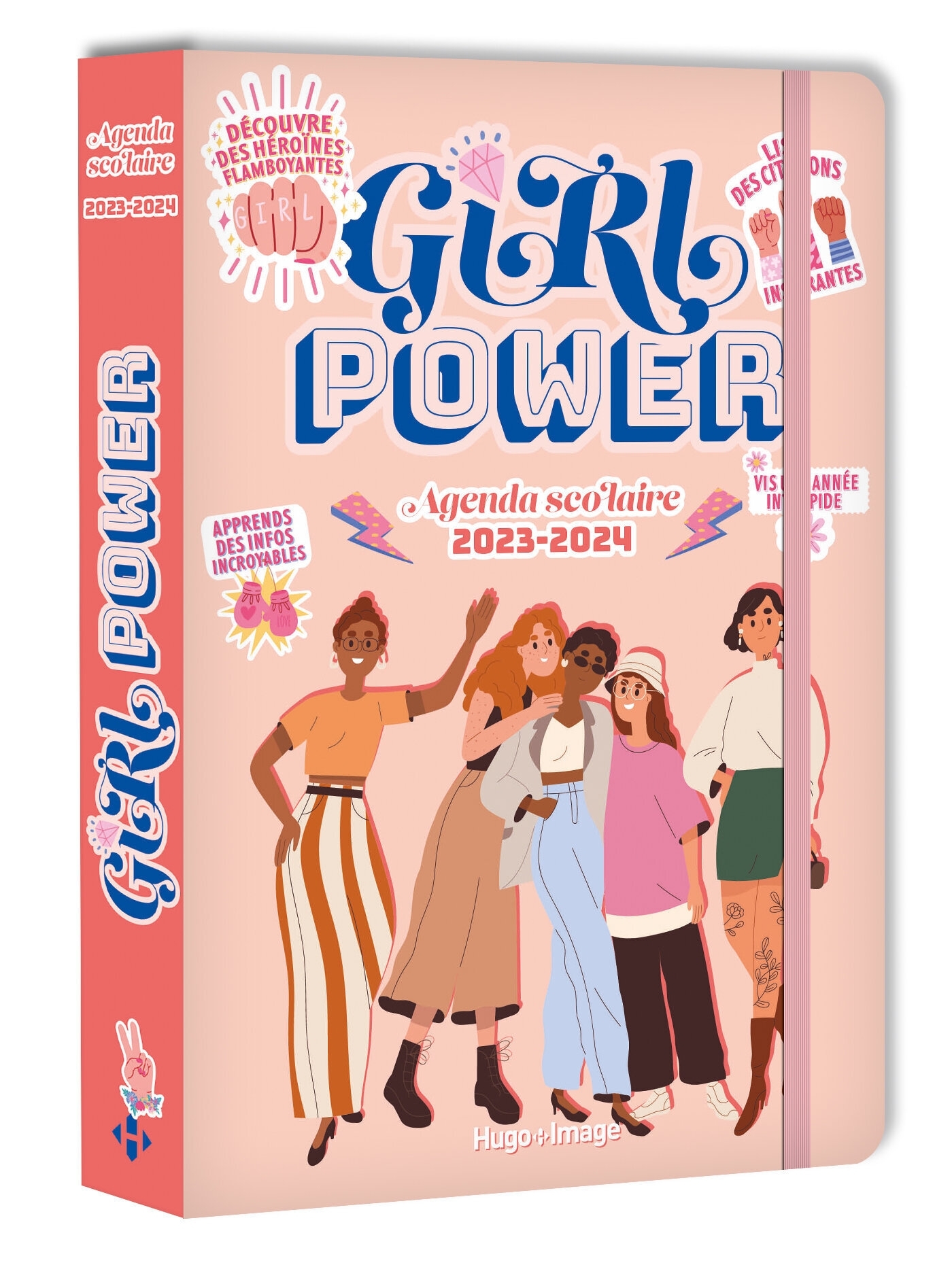 Agenda scolaire girl power 2023 - 2024