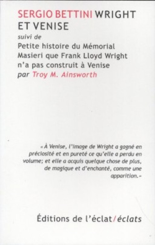 WRIGHT ET VENISE