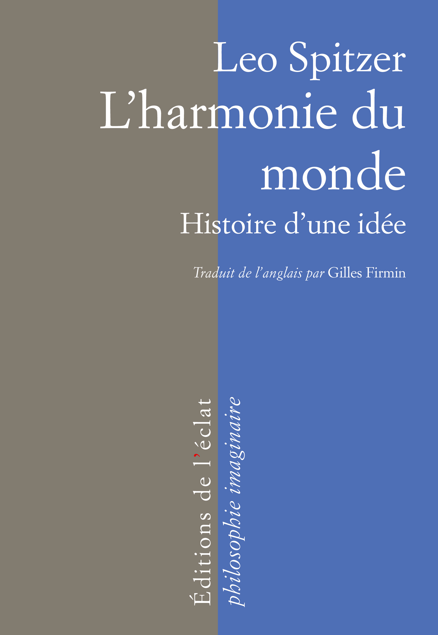 L'HARMONIE DU MONDE  - HISTOIRE D'UNE IDEE