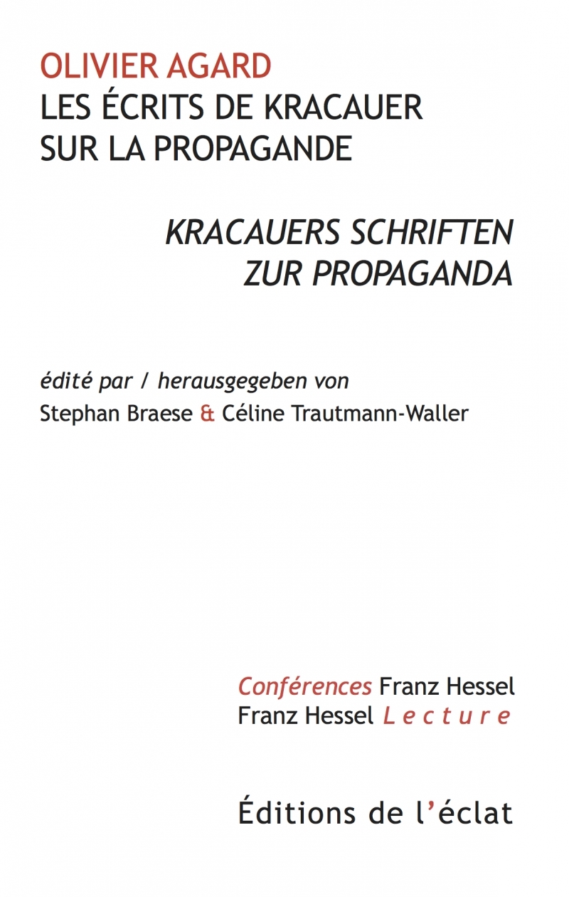 Les écrits de Kracauer sur la propagande - kracauers schrift