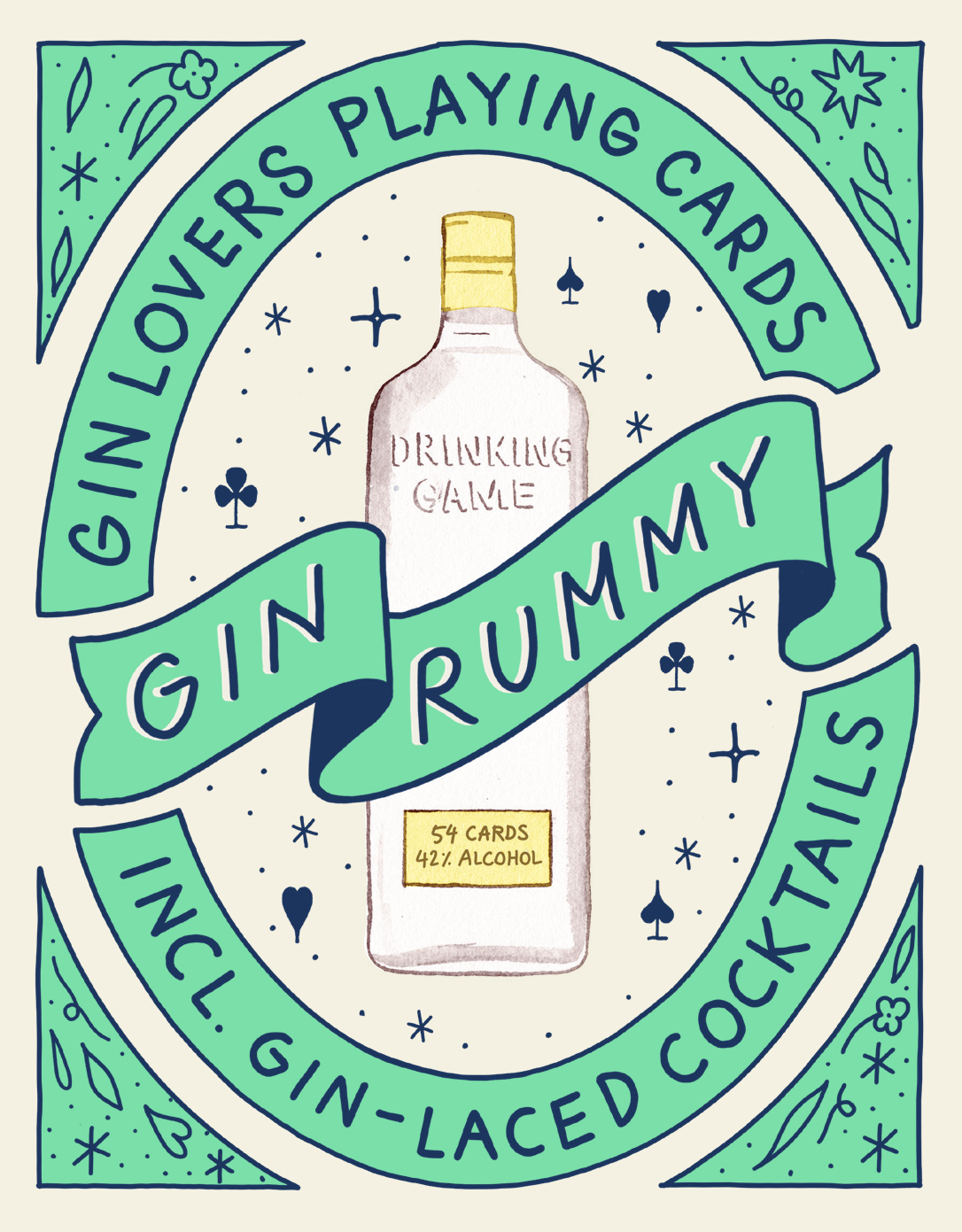 Gin Rummy Gin Lover's Playing Cards /anglais