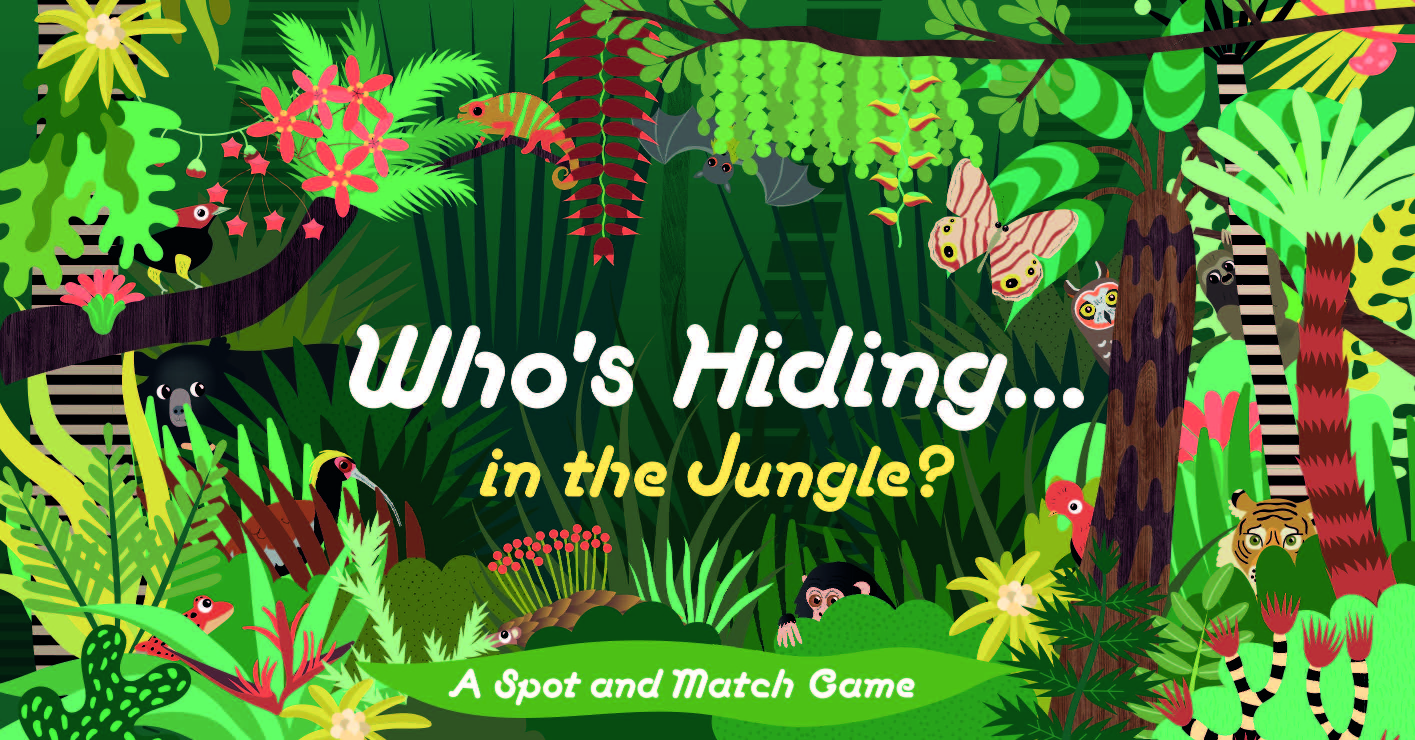 Who's Hiding in the Jungle? A Spot and Match Game /anglais