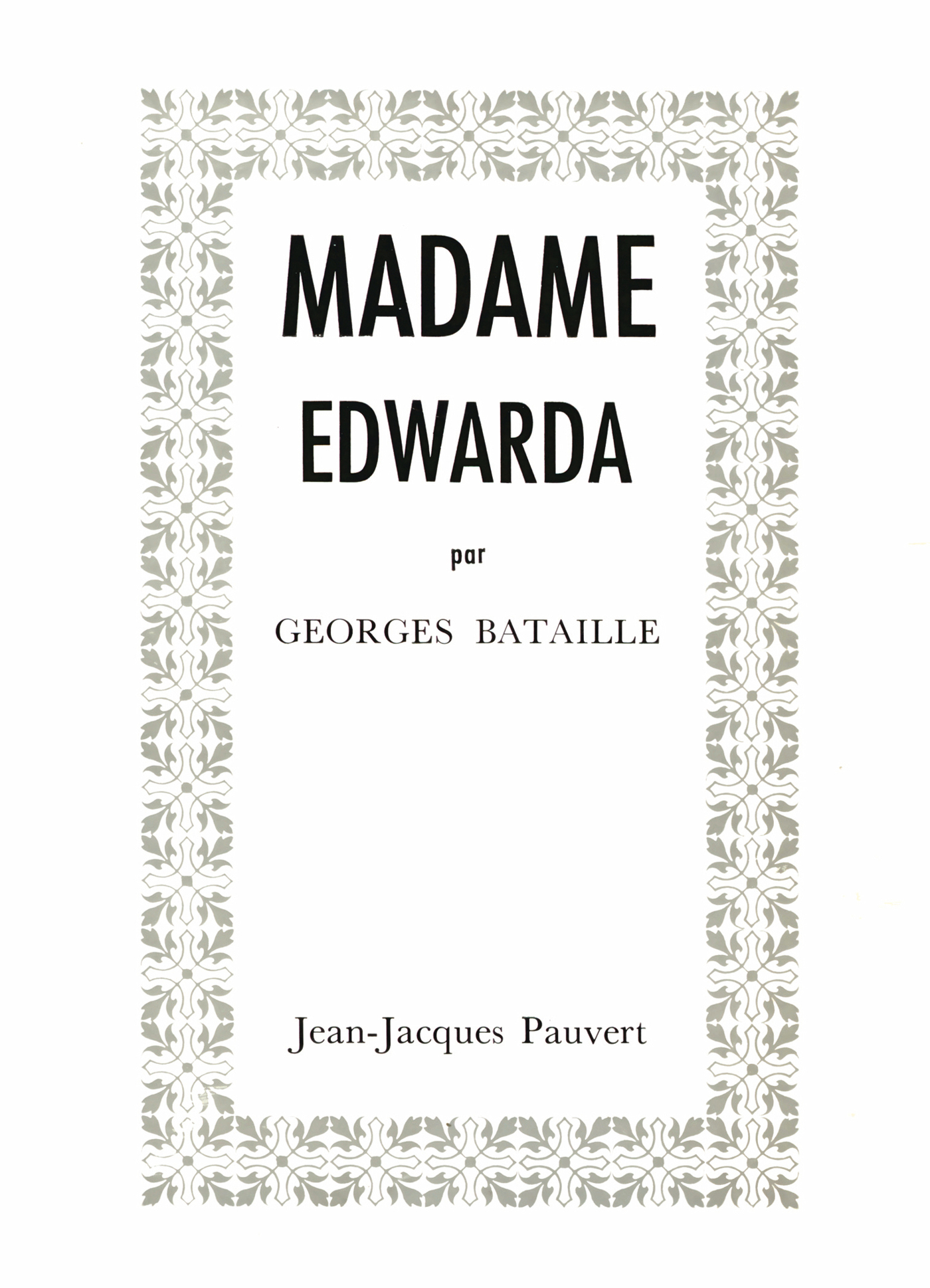 Madame Edwarda