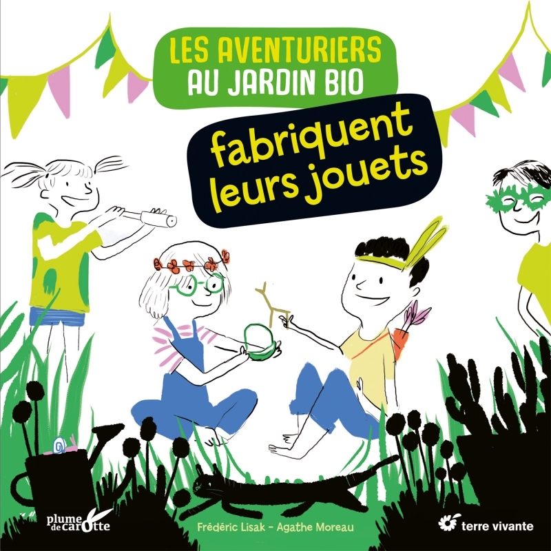 Les aventuriers au jardin bio fabriquent leurs jouets