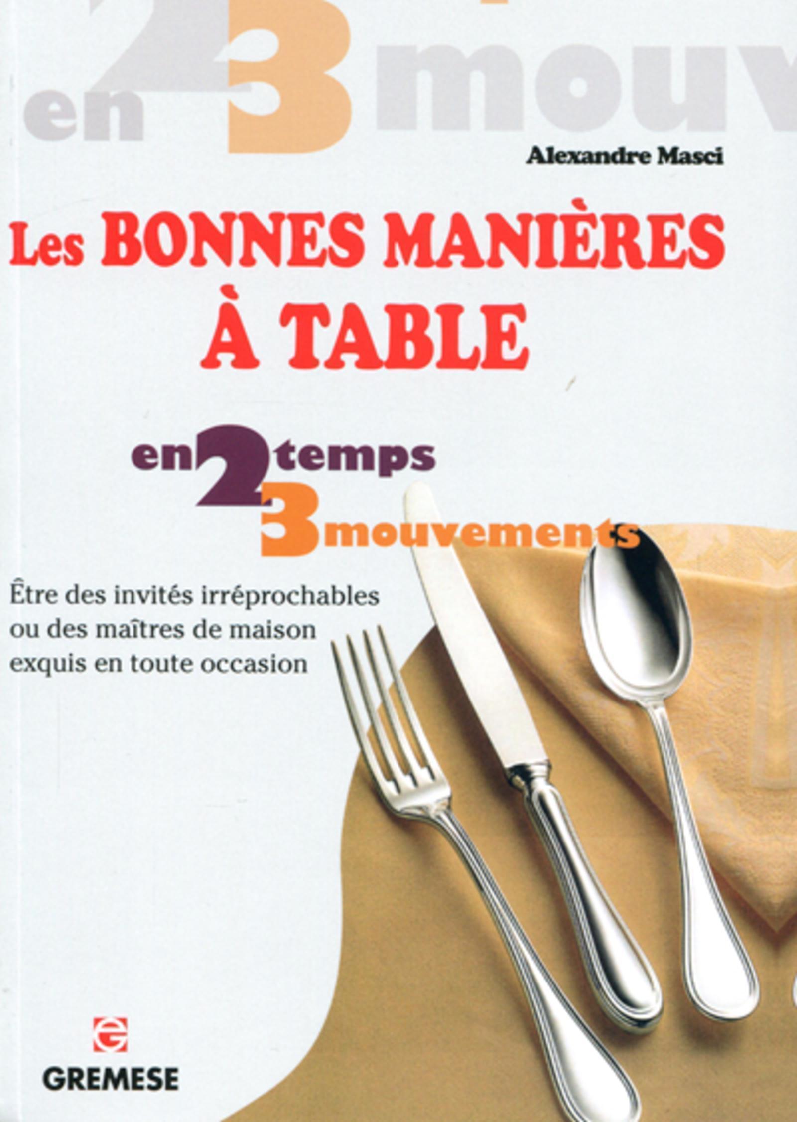 Les bonnes manières à table