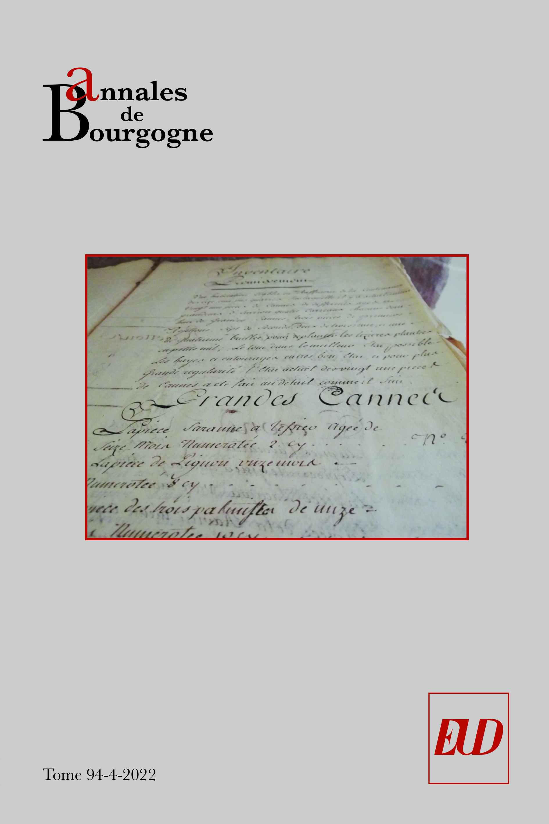 Annales de Bourgogne – Vol. 94-4-2022