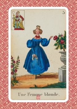 Carnet ligné Cartomancie, Femme blonde, 18e siècle