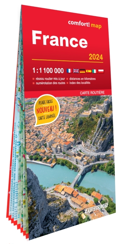 France 2024 1/1.100.000 (carte grand format laminée)