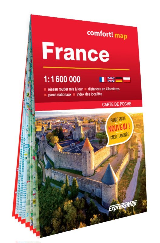 France 1/1M600 (carte format poche laminée)