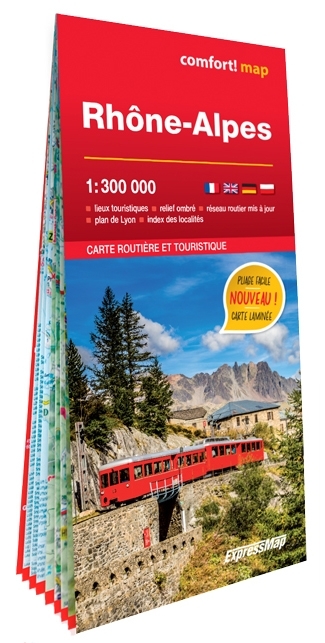 Rhône-Alpes 1/300.000 (carte grand format laminée)