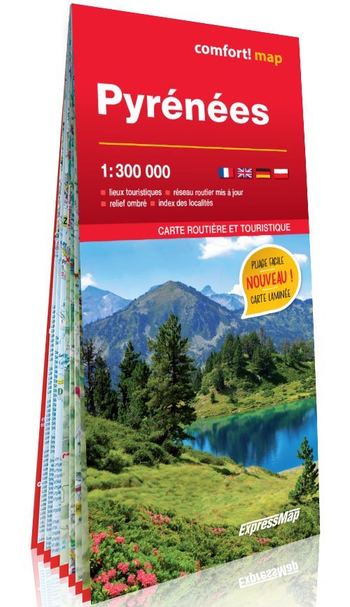 Pyrénées 1/300.000 (carte grand format laminée)