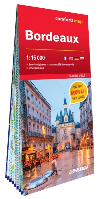 Bordeaux 1/15.000 (carte grand format laminée - plan de ville)