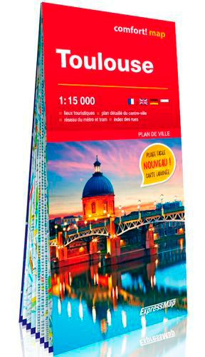Toulouse 1/15.000 (Carte Laminée Grand Format)