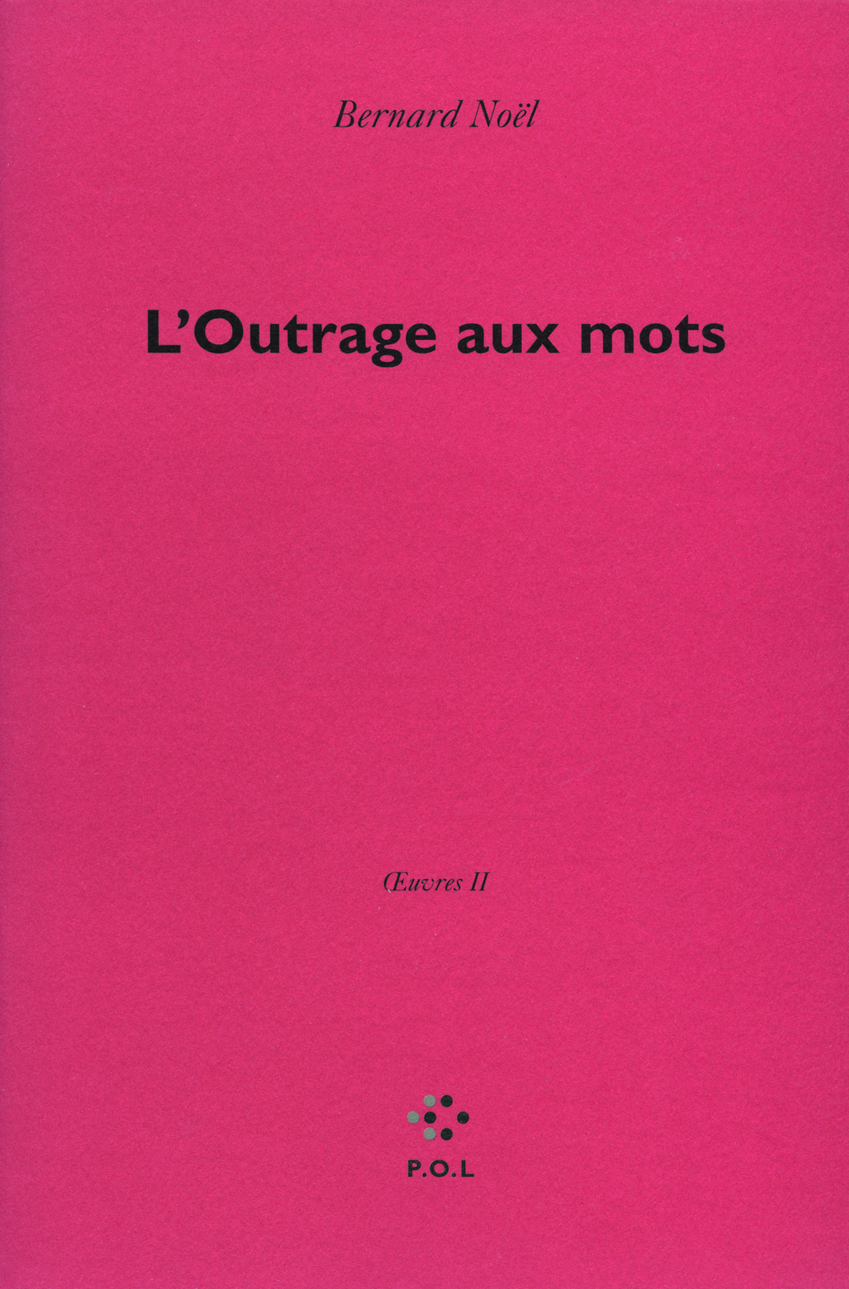 L'Outrage aux mots