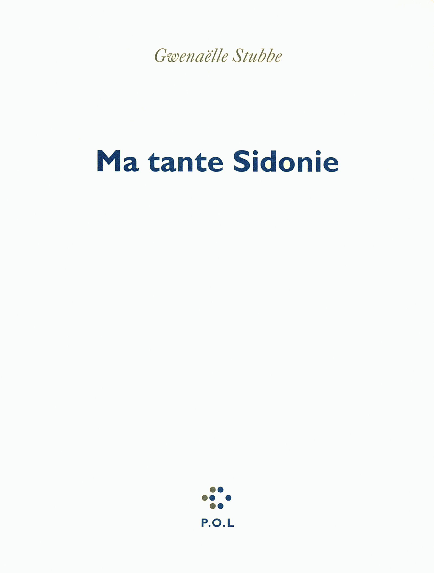 Ma tante Sidonie