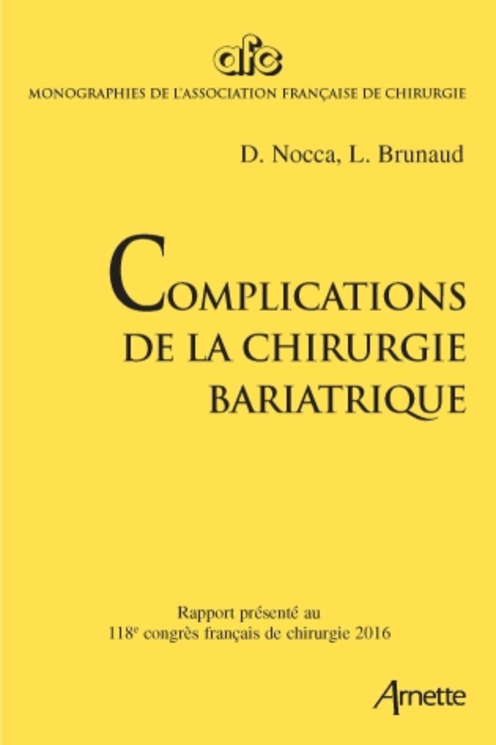 Complications de la chirurgie bariatrique