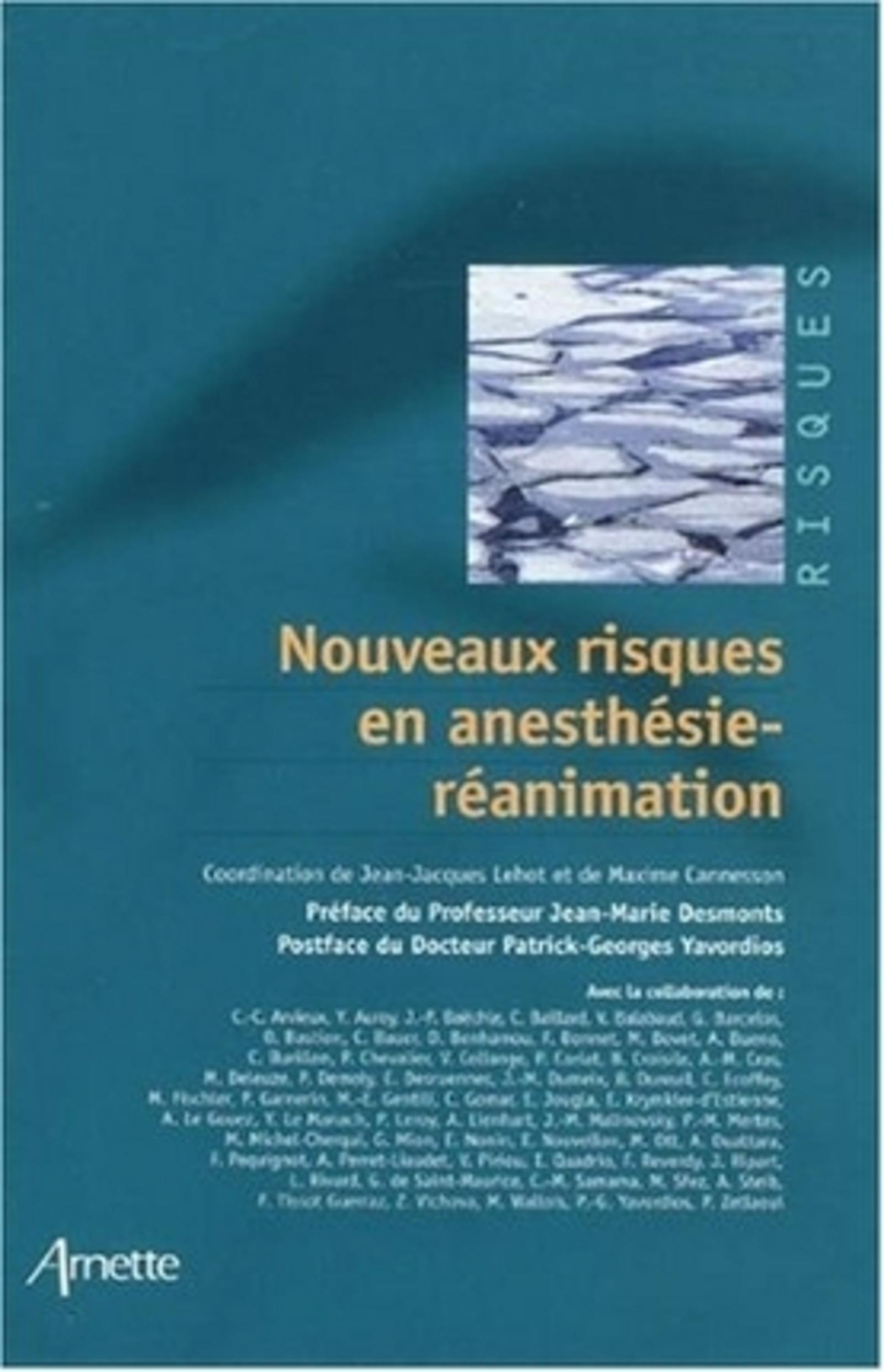 NOUVEAUX RISQUES EN ANESTHESIE REANIMATION
