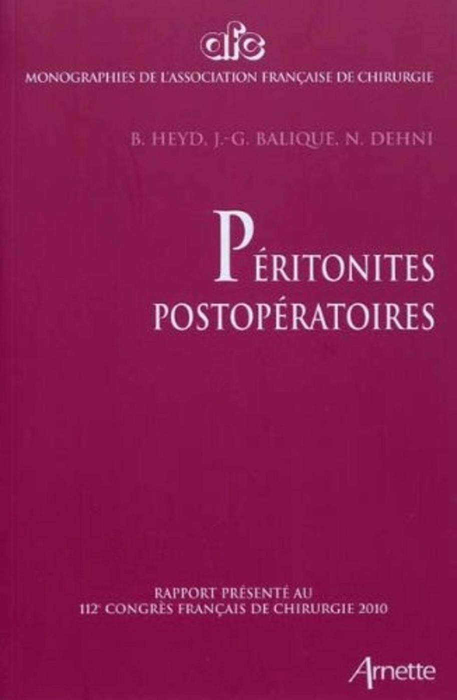 LES PERITONITES POST OPERATOIRES
