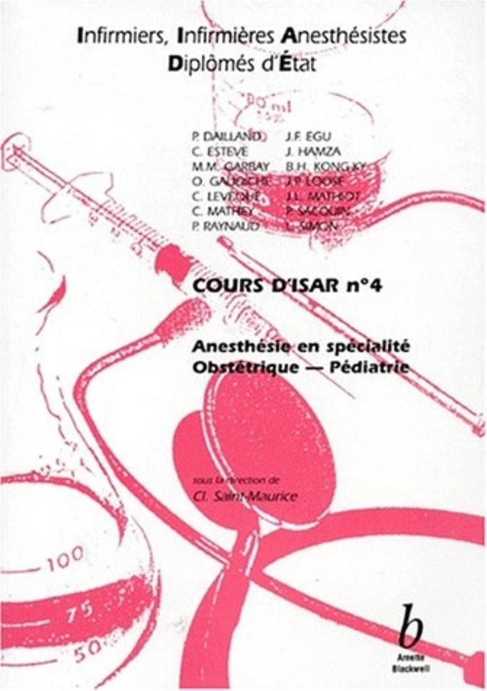 COURS D ISAR N 4 ANEXTHESIE EN SPECIALITE OBSTETRIQUE PEDIATRIE