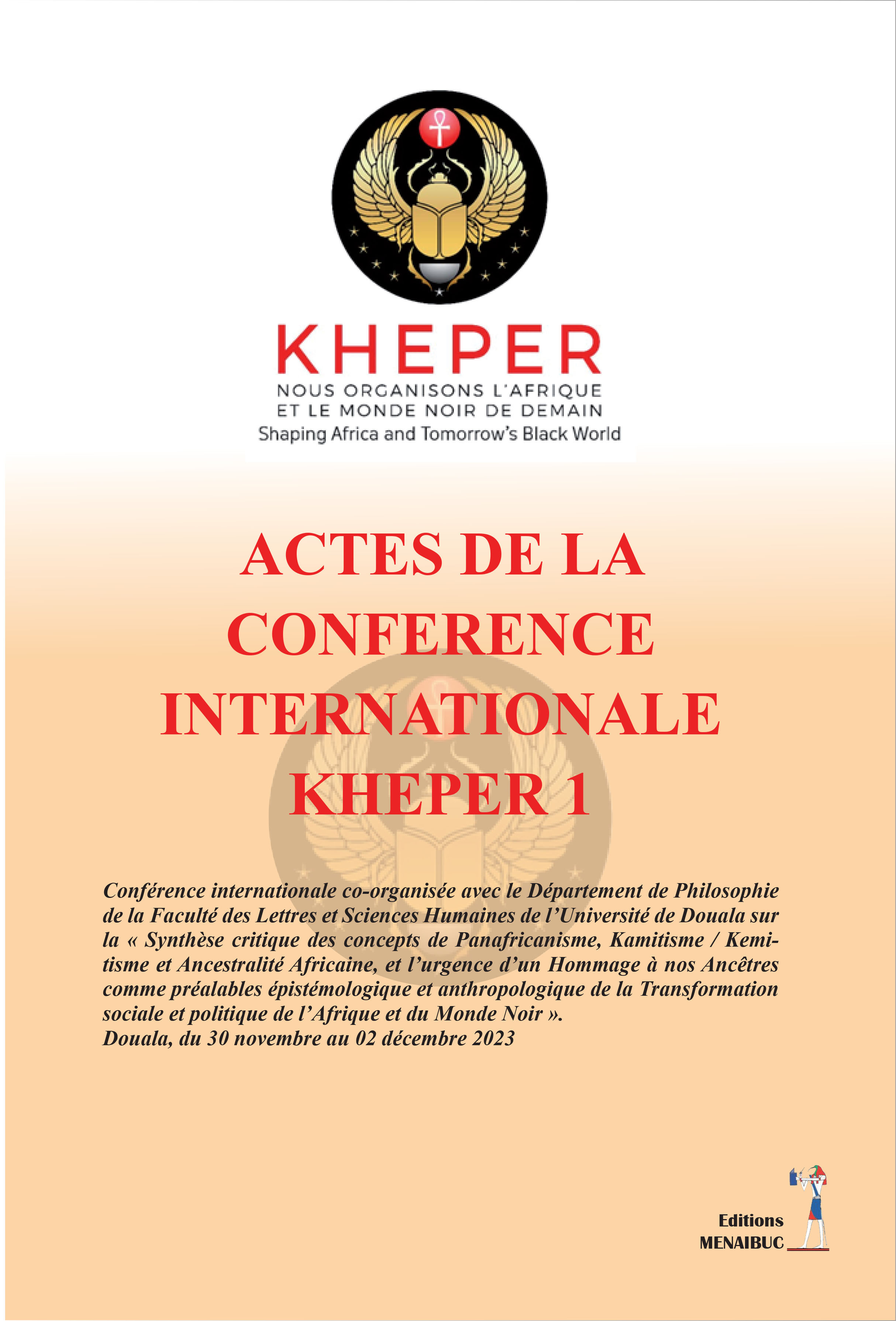 ACTES CONFERENCE INTERNATIONALE KHEPER 1