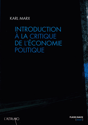 Introduction à la critique de l'économie politique