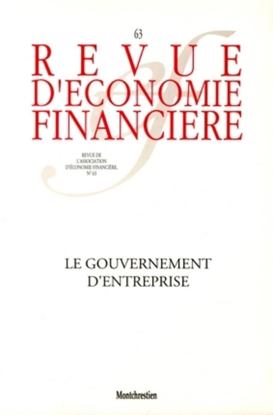 Le gouvernement d'entreprise