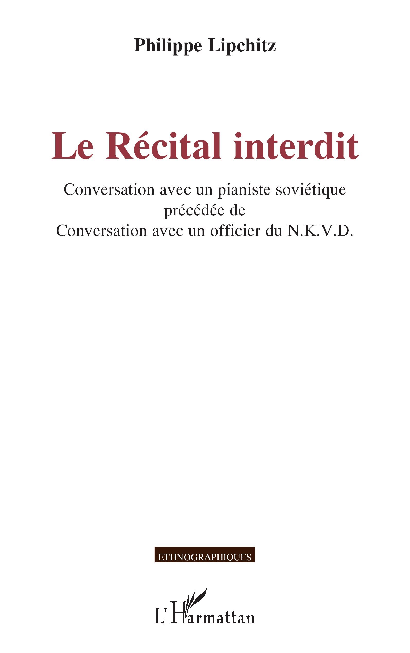 Le Récital interdit