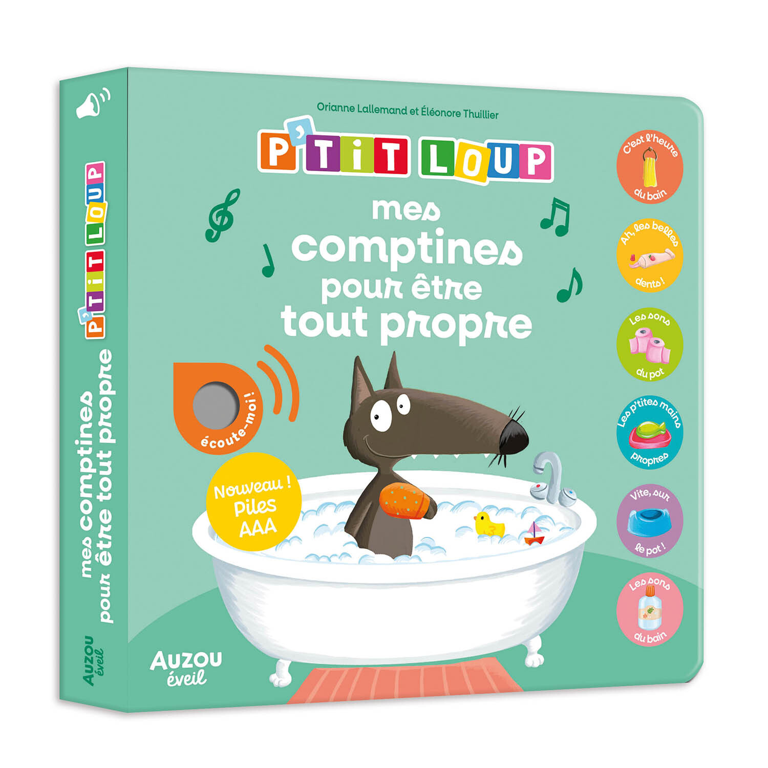 Mes premiers sonores p'tit Loup - Mes comptines pour être tout propre