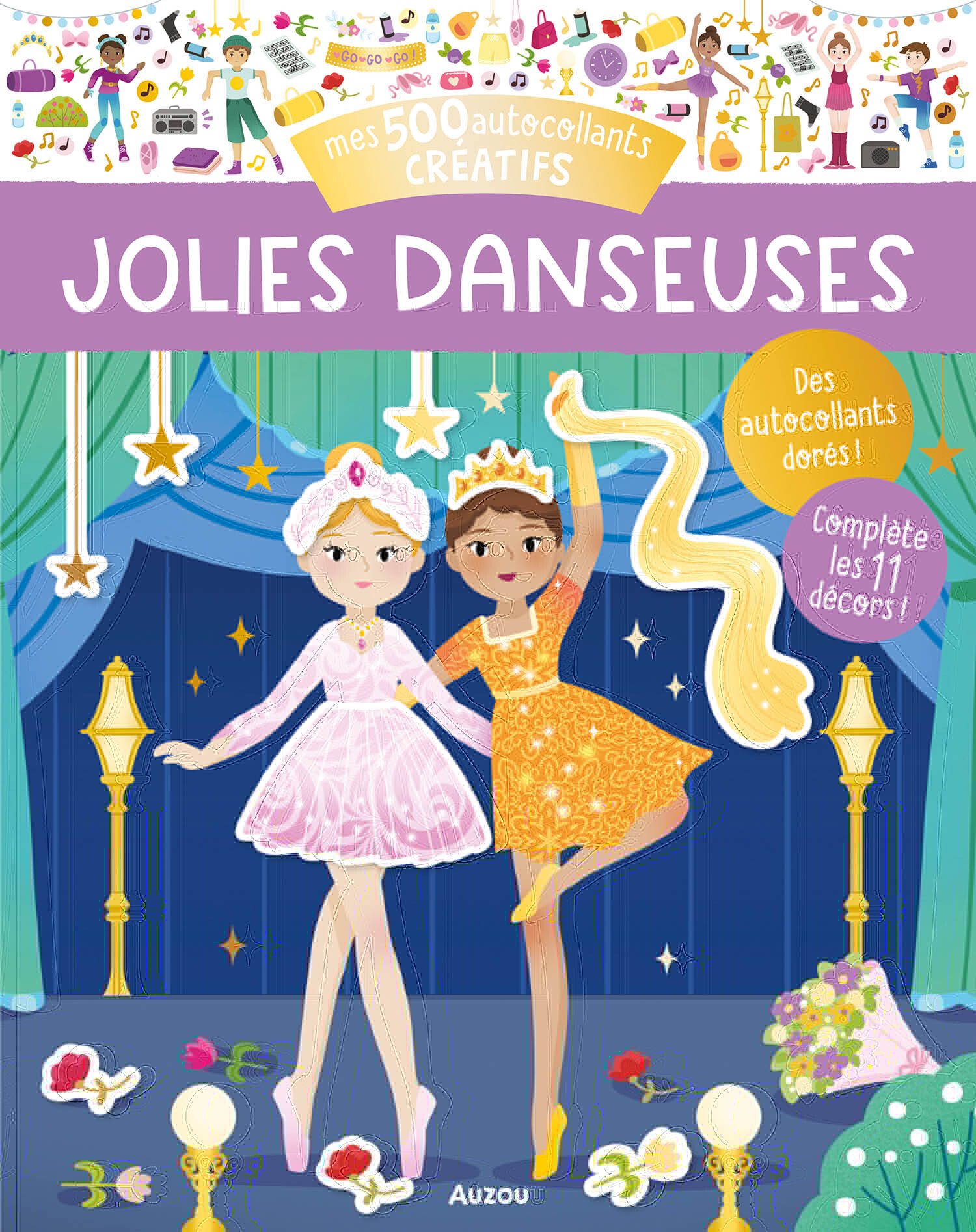 MES 500 AUTOCOLLANTS CREATIFS - JOLIES DANSEUSES