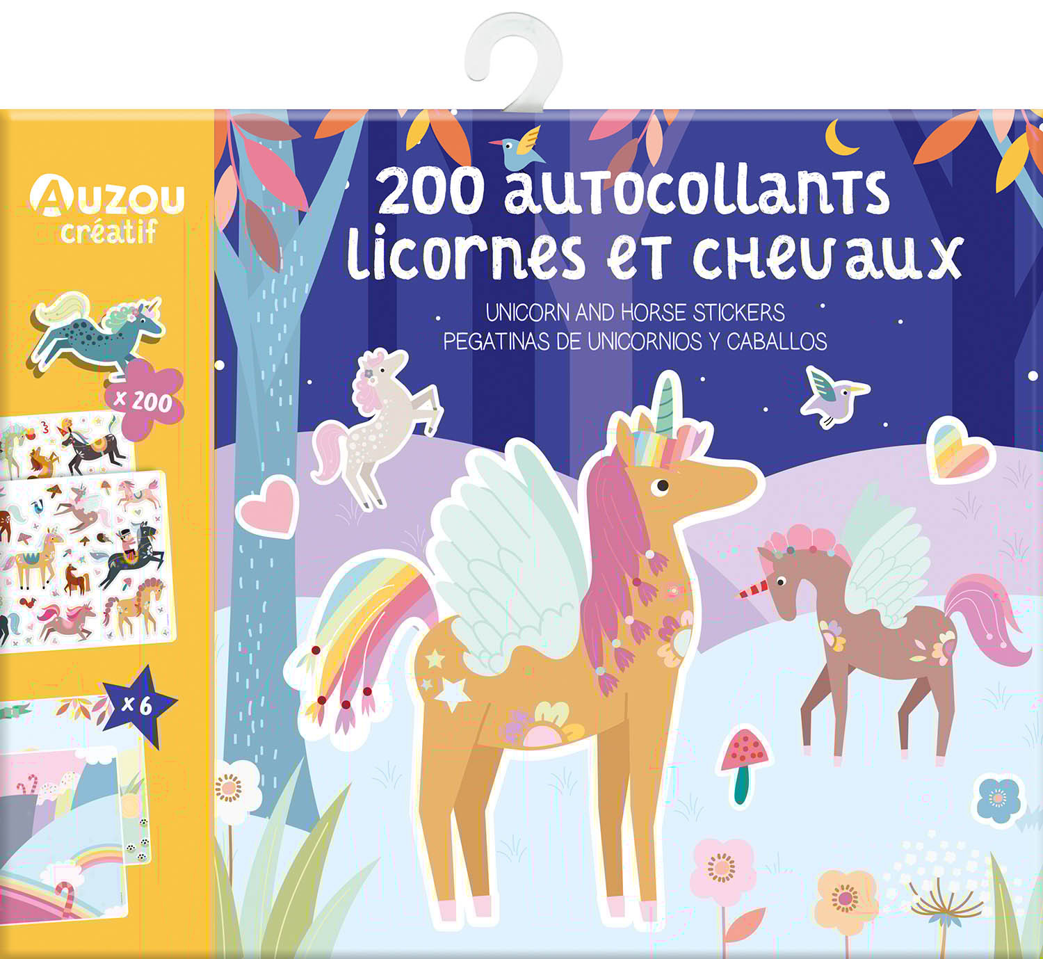 200 autocollants licornes et chevaux NED