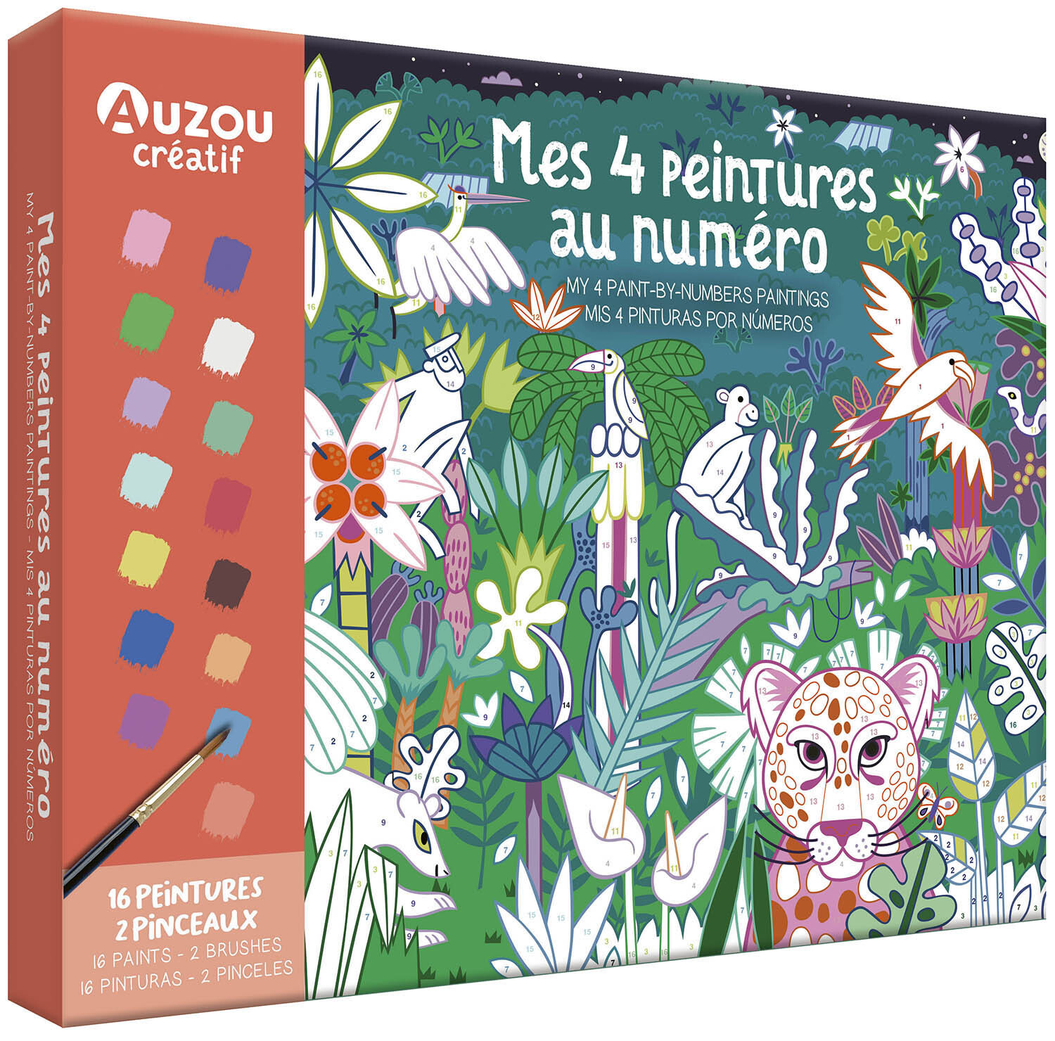 MON COFFRET D'ARTISTE - MES 4 PEINTURES AU NUMERO