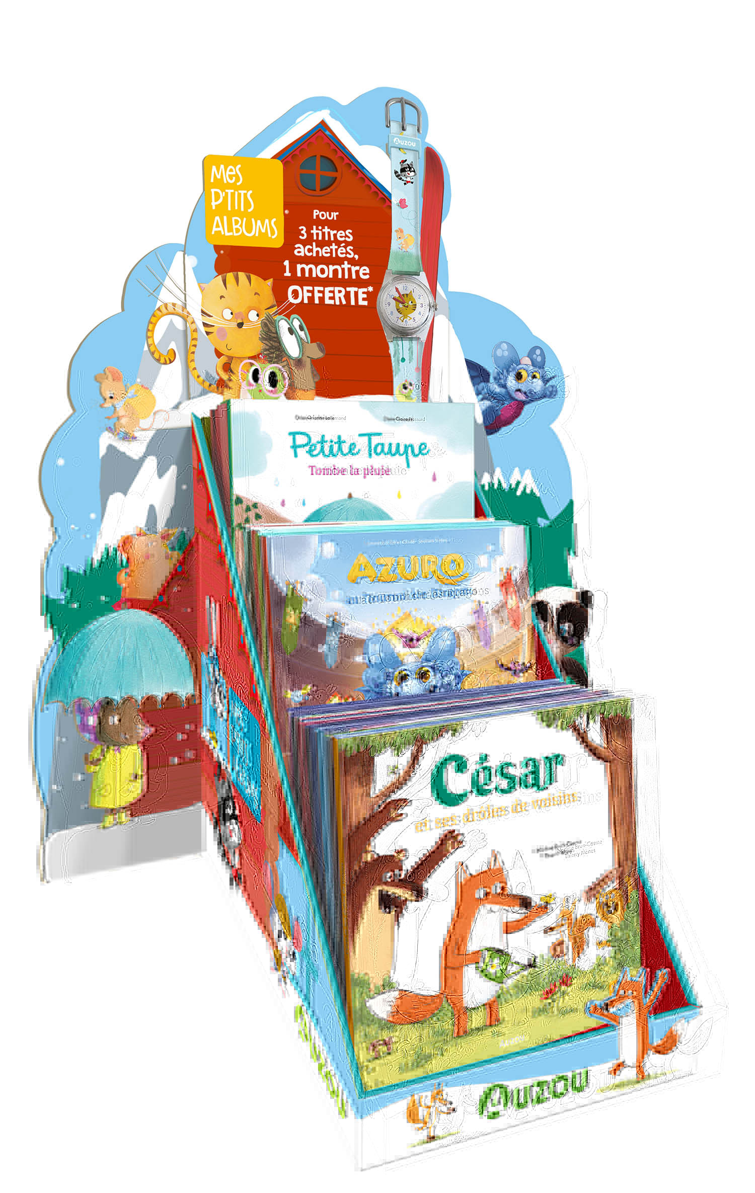 PLV PLEINE DE TABLE - MES P'TITS ALBUMS - 40 VOLUMES + PRIME 3 POUR 1